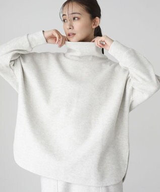 Green Parks 圧縮ポンチゆるタートルプルオーバー Ivory