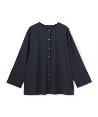 UNFILO 【WEB限定カラー】バックリボン イージーケアシャツ [WEB限定]ネイビー