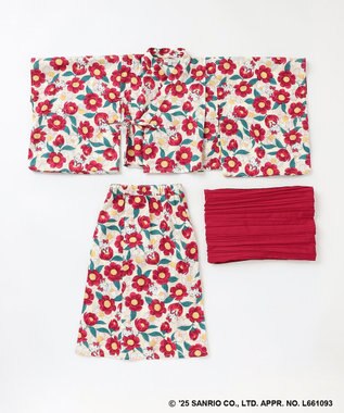 ANY KIDS 【any FAM×サンリオキャラクターズ】2WAY 浴衣セット ハローキティ×牡丹