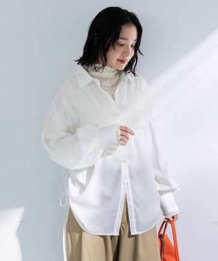 Green Parks 脇シャーリングシャツ Ecru