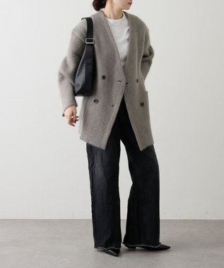 russet レザーホーボーバッグ M(CE-1658) Black