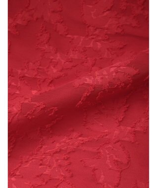 Green Parks シアージャガード花柄ボリュームスカート Red