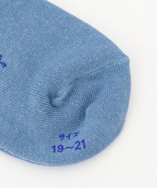 J.PRESS KIDS 【19-26cm】刺繍ソックス サックスブルー系