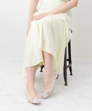 Bridget Birkin 【Bridget Birkin】シアージャガードパンプス ベージュコンビ