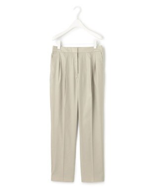 ICB 【接触冷感・洗える】エステルラミーチンツ テーパードパンツ ライトオリーブ系