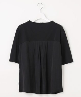 J.PRESS LADIES 【洗える・抗菌防臭・接触冷感・吸水速乾】ドライポンチ フレア カットソー ブラック系