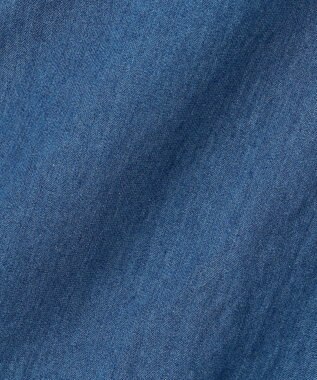 組曲 KIDS 【110-140㎝】 フラワーボタンデニムワンピース ネイビー