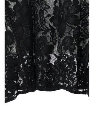 Green Parks AnriettMusee シャーリングスリーブＴシャツ＋レースキャミソールＳＥＴ Black