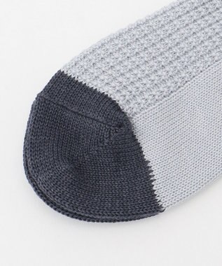 23区GOLF 【23Fondation】ショート丈 ソックス ライトグレー系