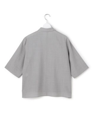 ICB L 【先行予約】ドライクールトロ 5分袖シャツ ライトグレー