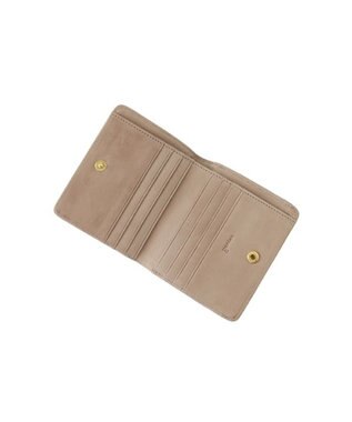 genten 【新色】フレスコ 二つ折り財布 ローズグレー