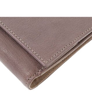 genten 【新色】フレスコ 二つ折り財布 ローズグレー