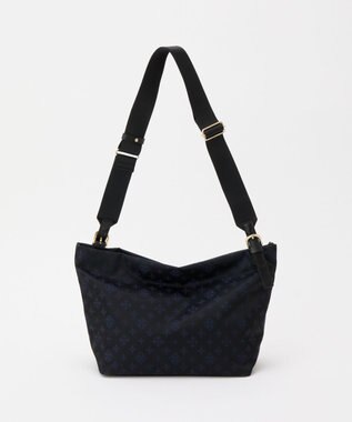 russet ナイロンジャガード2WAYワンハンドルトートバッグ(SF-268) Black/Navy