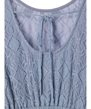 earth music&ecology 総レースワンピース Blue