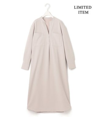 ICB 【WEB限定・洗える】ジョーゼットダブルジャージー ワンピース トープ系