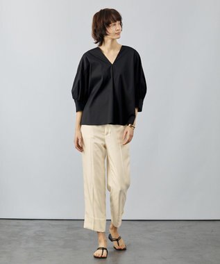 BEIGE， CARO / クロップドパンツ Ecru