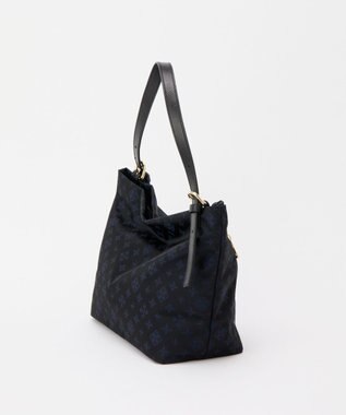 russet ナイロンジャガード2WAYワンハンドルトートバッグ(SF-268) Black/Navy