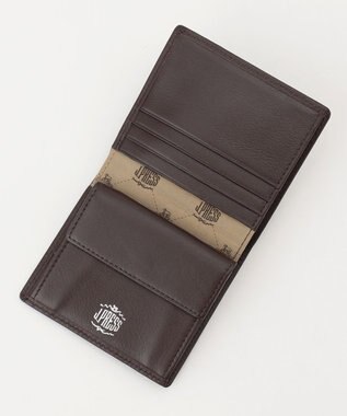 J.PRESS MEN 【MORPHO×J.PRESS】オーセンティックレジメンタル コンパクト札入 ダークブラウン系