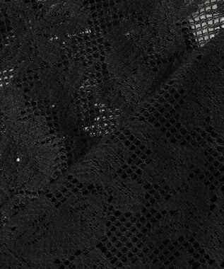 BEIGE， FLUORITE / 異素材コンビ レースブラウス Black