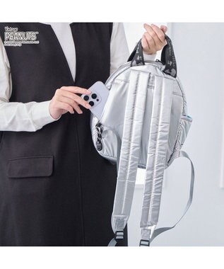 ROOTOTE 8453【スヌーピー】IP.セオルー.パデット.ピーナッツ-0S 02：シャイニーシルバー