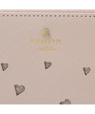 LANVIN en Bleu リュクサンブールハート Lファスナー長財布 ペールピンク