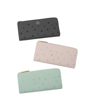 LANVIN en Bleu リュクサンブールハート Lファスナー長財布 ペールピンク