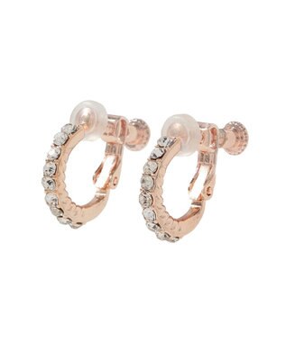 Maison de FLEUR ２Ｗａｙパールビジューイヤリング Pink Gold