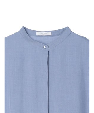 Green Parks 接触冷感　比翼シャツチュニック Blue