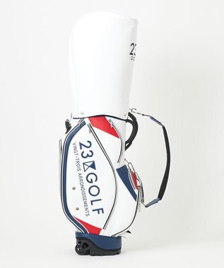 23区GOLF 【UNISEX】セルフスタンドバッグ内蔵キャディバッグ キャリー付き 練習や電車移動に◎ ホワイト系