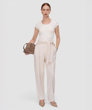 JOSEPH コットンリブ　トップ White