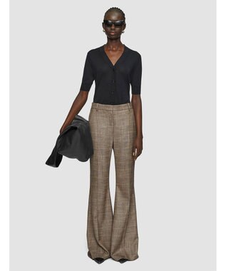 ウールバンブー　フレアートラウザーズ