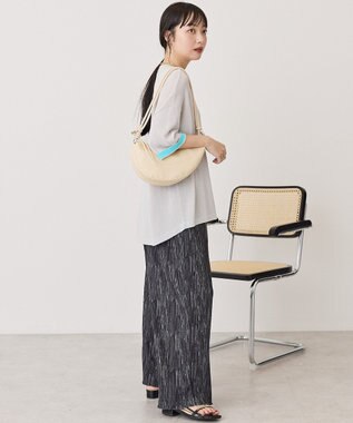 AMERICAN HOLIC 配色コクーンシルエットニット Light Gray
