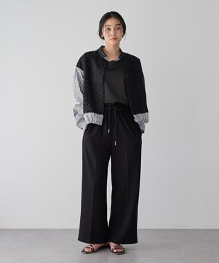 YECCA VECCA スウェットライクイージーパンツ Black