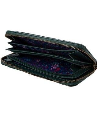 ANNA SUI セルパン ラウンド長財布 グリーン