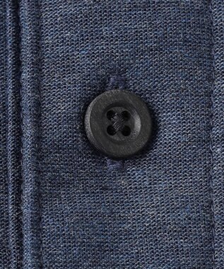 JOSEPH ABBOUD MOUNTAIN 【SPACE】OGスラブプレーティング天竺 ポロシャツ ブルー系