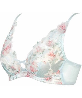 WACOAL 【重力ケアブラ】 ノンワイヤーブラ バストを重力から守る まる胸をキープ ラクなつけごこち Gカップまで対応 大きいサイズ レディース BXB194 /ワコール サックス