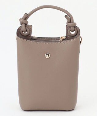 LA BAGAGERIE 【maison vert】 【多収納】ノットデザインポシェット グレー