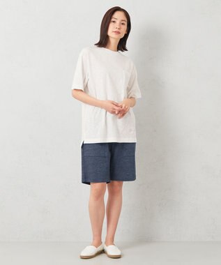 JOSEPH ABBOUD MOUNTAIN 【SPACE／UNISEX】オーガニックコットン ヴィンテージ　カラーTシャツ ホワイト系