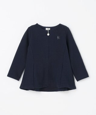 組曲 KIDS 【90-100㎝】フラワーキルト パーカー