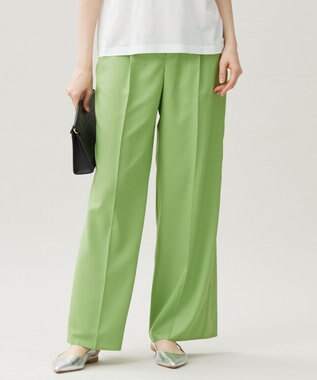 フルダルスパンマイクロピーチワイドストレート パンツ
