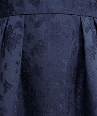 Tiaclasse フラワージャガードドッキングワンピース ネイビー