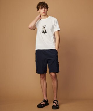 JOSEPH ABBOUD MOUNTAIN 【CREA掲載・テーム ヤルヴィモチーフ・サスティナブル】ビオグレース天竺Tシャツ ホワイト系