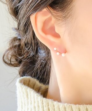 完売♡k10 petit hoop pierce♡white-