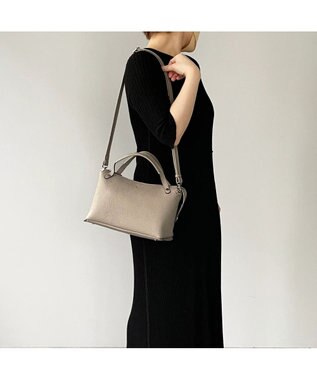 PELLE BORSA 2wayハンドバッグ Reinette 4775 グレージュ