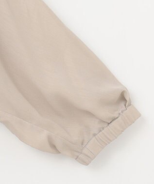 自由区 【カタログ掲載・接触冷感・洗える】ブライトシアーノーカラー ブルゾン サンド