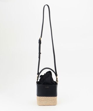 23区 VIOLAd'ORO MIRO スクエアバスケット バッグ ブラック