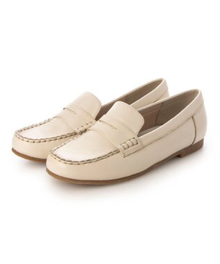 ing <ing>【WEB限定】【サスティナブルシリーズ】モカコインローファー アイボリー