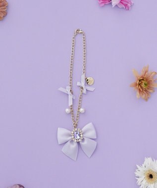 Maison de FLEUR ビジューリボンパールバッグチャーム