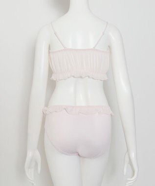 WEGO 【ブラトップ＆ショーツセット】Liliane　Ciel　シフォンフリル ホワイトアイボリー