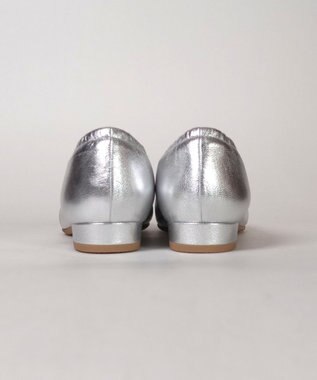 Dominic3 シープレザー バックゴムソフトパンプス シルバー